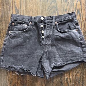 Women's Black Denim Shorts